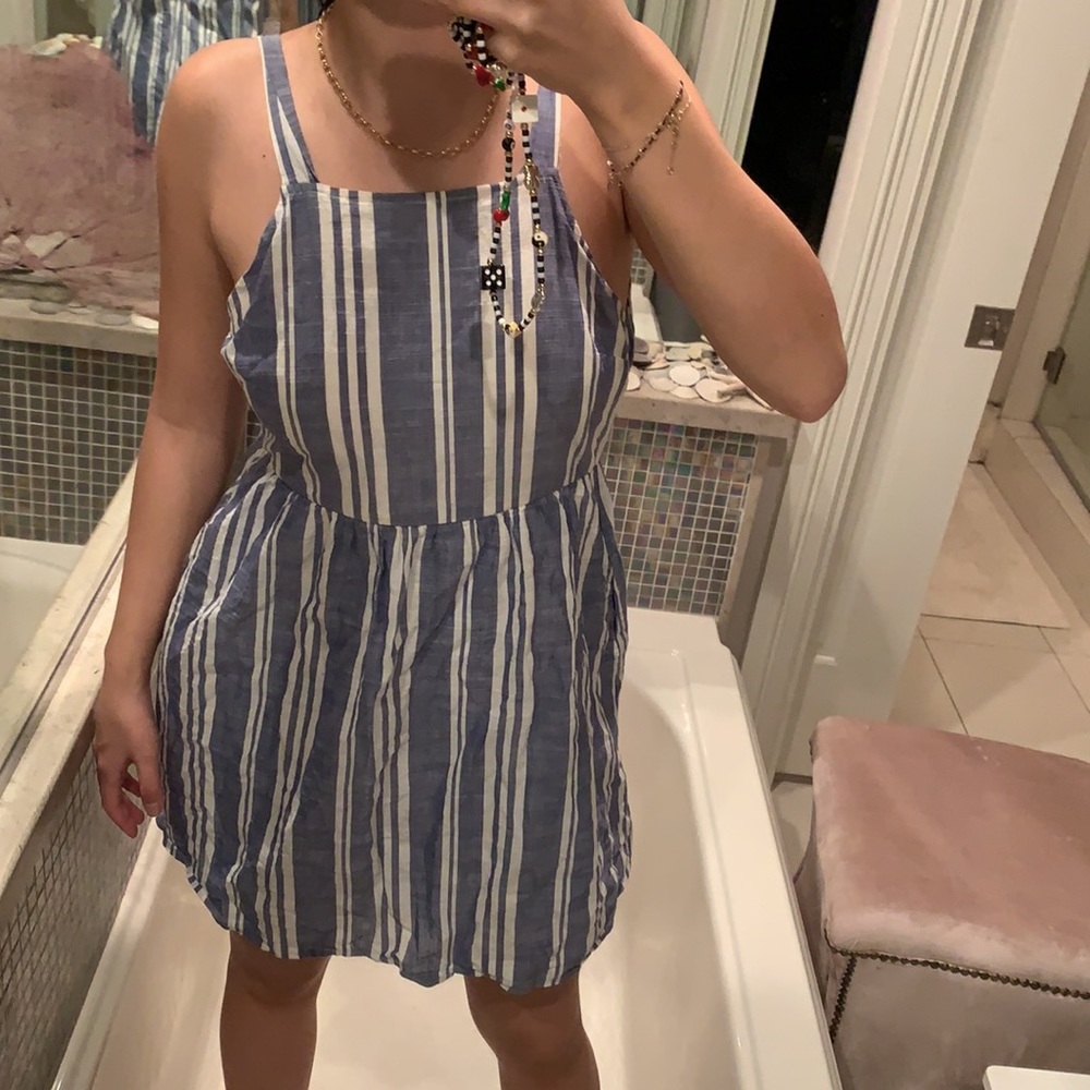 SALE Striped Linen Summer Dress